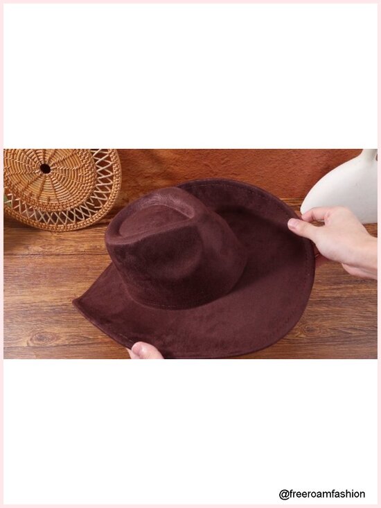3 Pc Western Felt Cowboy Hat Disc Belt Sets for Women Cowgirl Costume Boho main image 6